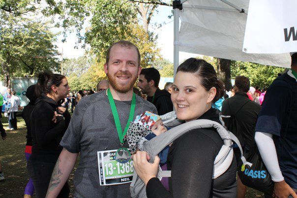 Family at the finish line